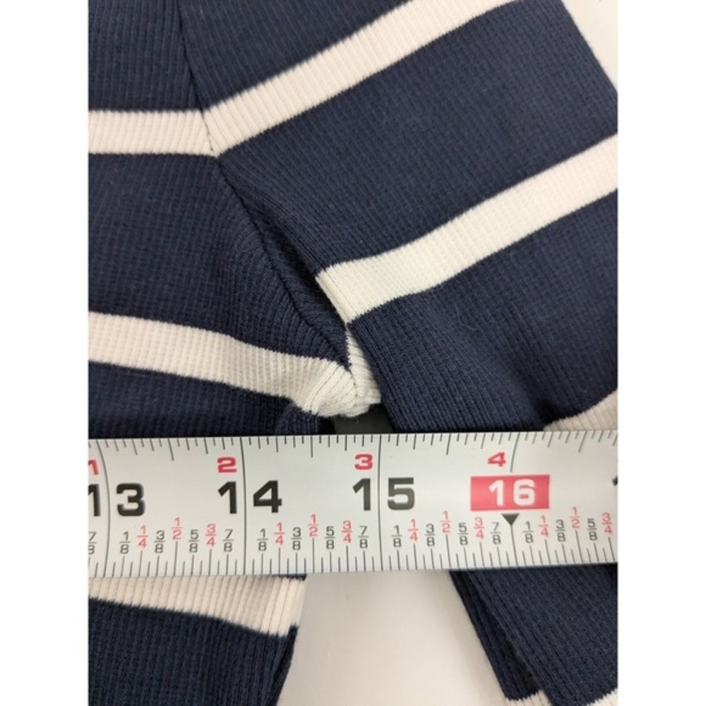 Boden Womens Stripe Ribbed Henley Shirts Bundle of 2 sz 8 Blue Longsleeve Cotton - Picture 7 of 12